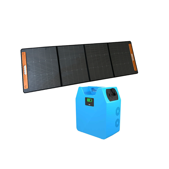 Portable 2kWh Power with 200W Foldable Solar