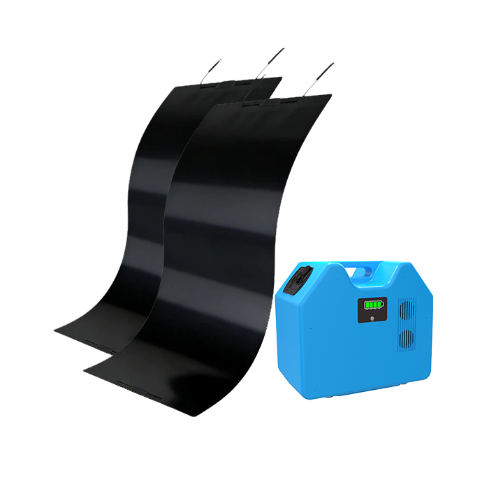 Portable 2kWh Power with 2*100W Flexible Solar Panel