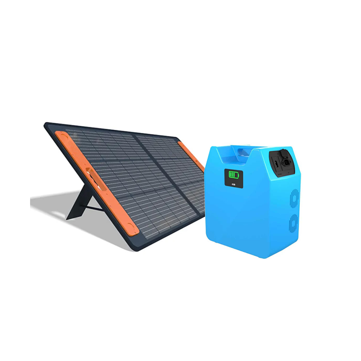 Portable 2kWh Power with 100W Foldable Solar