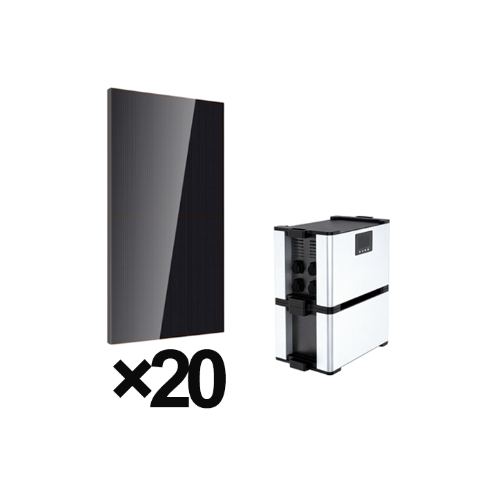 3840Wh Complete Solar System 20*240W mono+AST3840 Battery