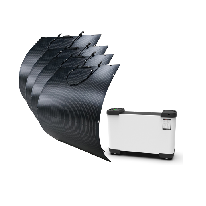 800W Balcony Solar Kit 4*200W Solar Panel+AST7200 Battery
