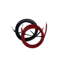 Controller- Battery Connection Cable 2X2M-4mm² With Pre-Wired Lug+Electrical Terminal (Black+Red)