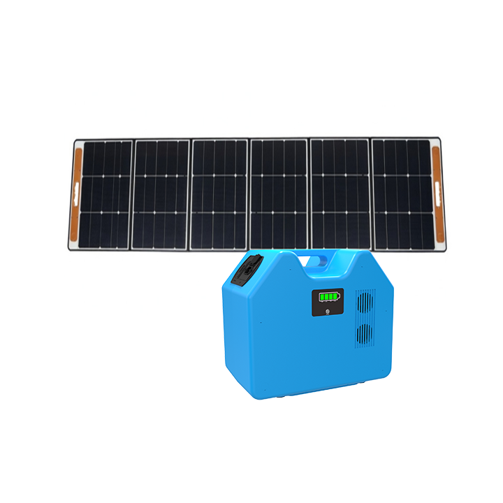 Portable 2kWh Power with 300W Foldable Solar