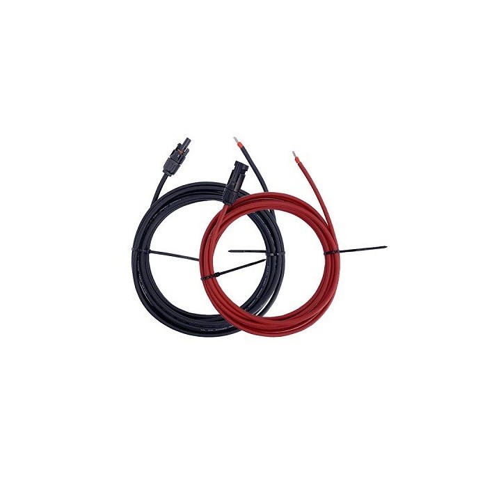 Solar Cable 2X5M-4mm² With MC4+Electrical Terminal (Black+Red)