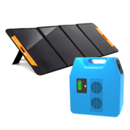 Portable 1kWh Power with 200W Foldable Solar
