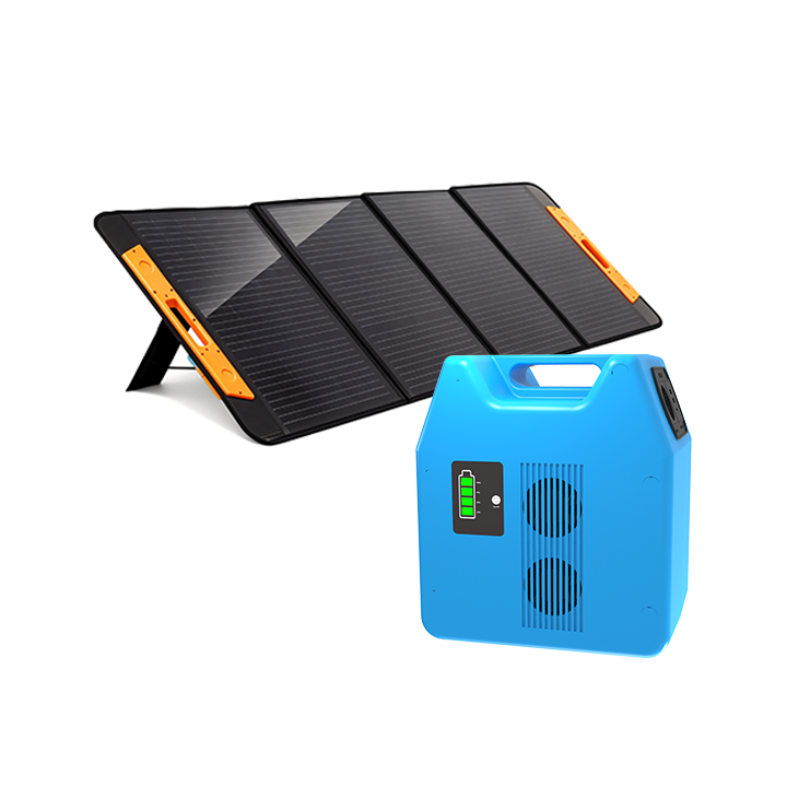 Portable 1kWh Power with 200W Foldable Solar